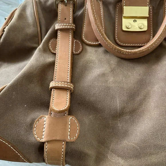 J Peterman Leather & Canvas Travel Bag - Picture 4 of 10